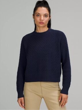 lululemon Texture Play Crew Sweater - M/L